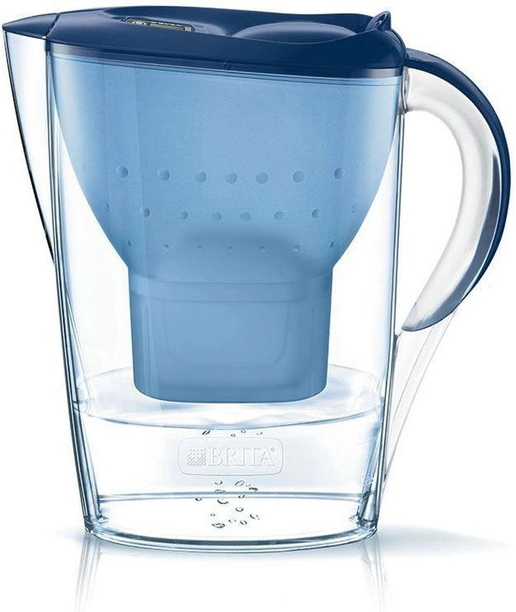 BRITA - Waterfilterkan Marella Cool - Blauw - 2,4L + 3 MAXTRA+ Waterfilterpatronen 2 BRITA - Waterfilterkan Marella Cool - Blauw - 2,4L + 3 MAXTRA+ Waterfilterpatronen - Afbeelding 2