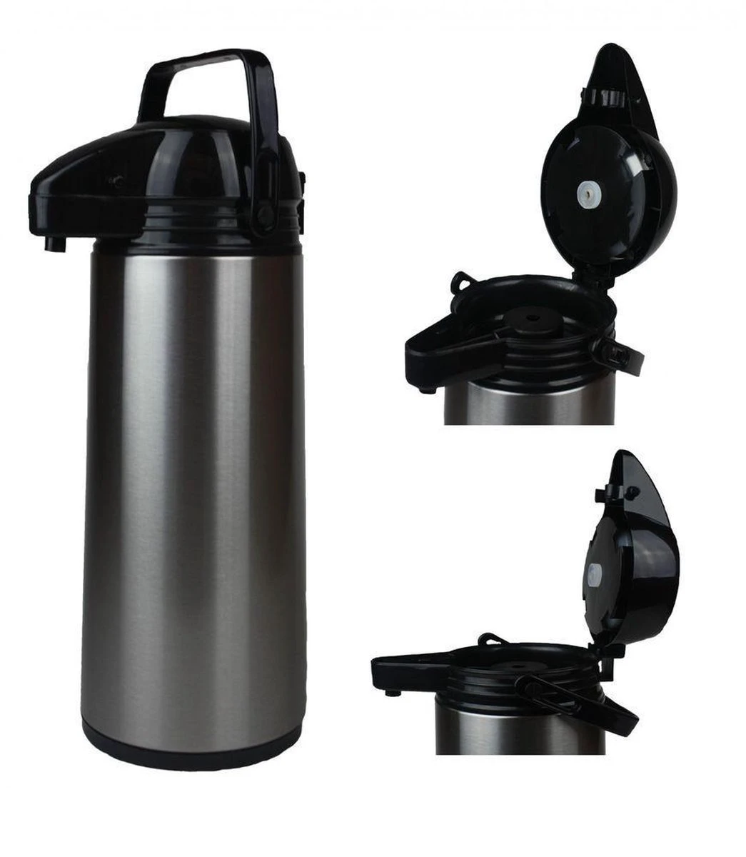 Basic Haushalt 26126 - Airpot - RVS - 1.9 Liter 8 Basic Haushalt 26126 - Airpot - RVS - 1.9 Liter - Afbeelding 8