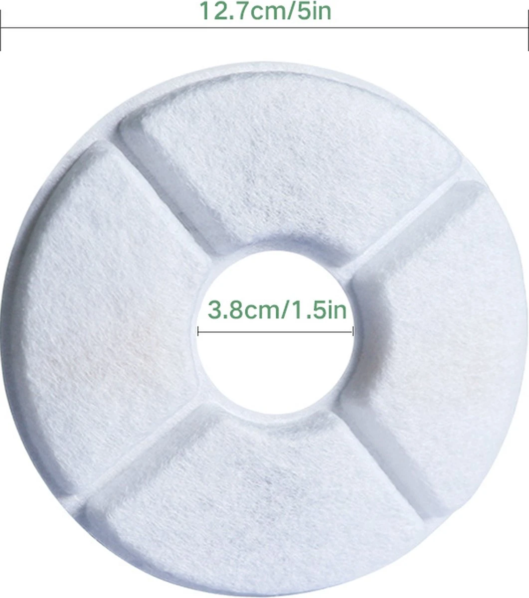 Drinkfontein Filters 6 Stuks - Navulling Kattenfontein - Water Filter - Drinkfilters - Filter Waterreservoir - Waterfilter Drinkfontein 7 Drinkfontein Filters 6 Stuks - Navulling Kattenfontein - Water Filter - Drinkfilters - Filter Waterreservoir - Waterfilter Drinkfontein - Afbeelding 7