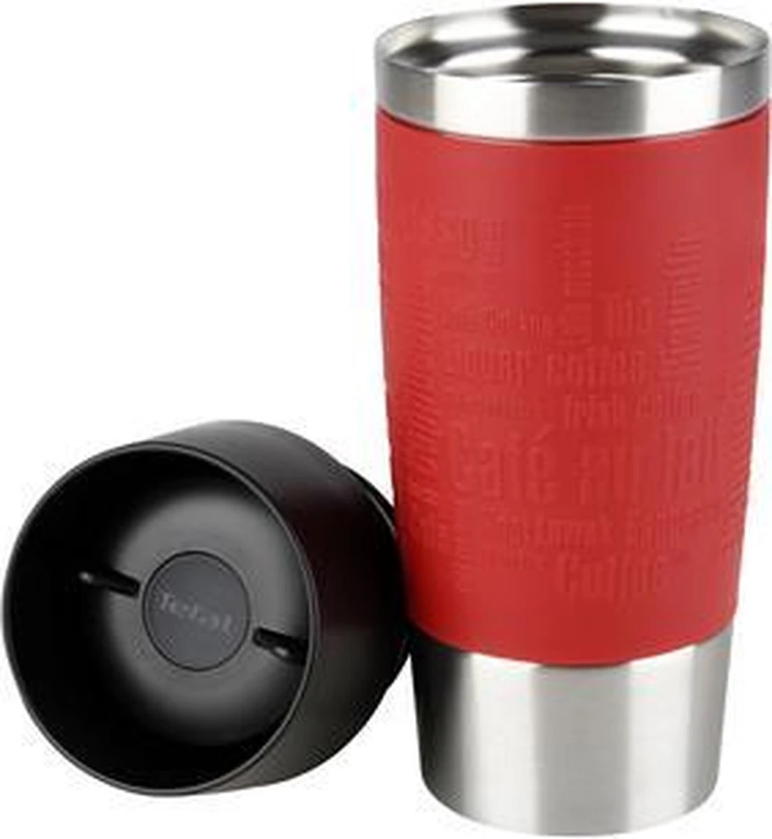 Tefal Travel Mug Thermobeker - 360 Ml - RVS/Rood 8 Tefal Travel Mug Thermobeker - 360 Ml - RVS/Rood - Afbeelding 8