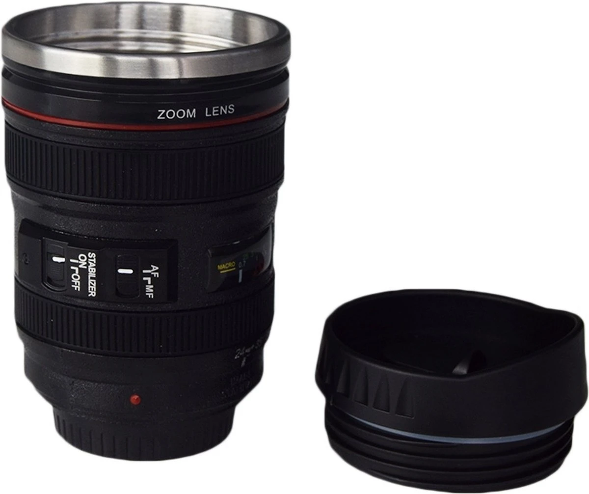 Out Of The Blue Camera Lens Mok 13,5x8cm Thermosbeker 1 Out Of The Blue Camera Lens Mok 13,5x8cm Thermosbeker