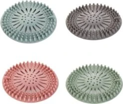 WiseGoods - Haarstopper - Haarvanger - Douche Zeef - Douche Filter - Haarfilter - Douche Afvoer - Siliconen - Blauw -Ketelwinkel 1200x1009