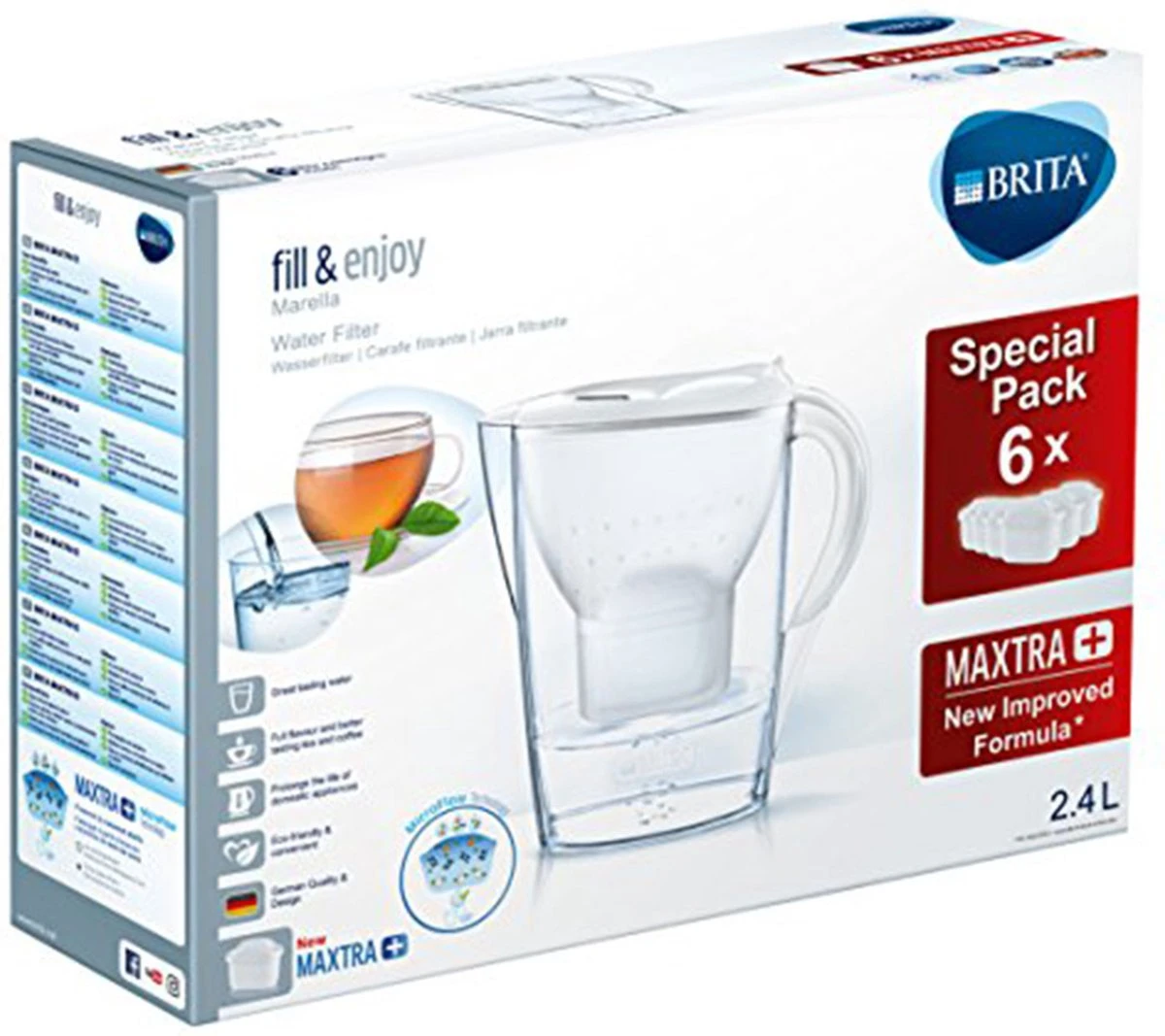 BRITA - Waterfilterkan Marella Cool - Wit - 2,4L 15 BRITA - Waterfilterkan Marella Cool - Wit - 2,4L - Afbeelding 15