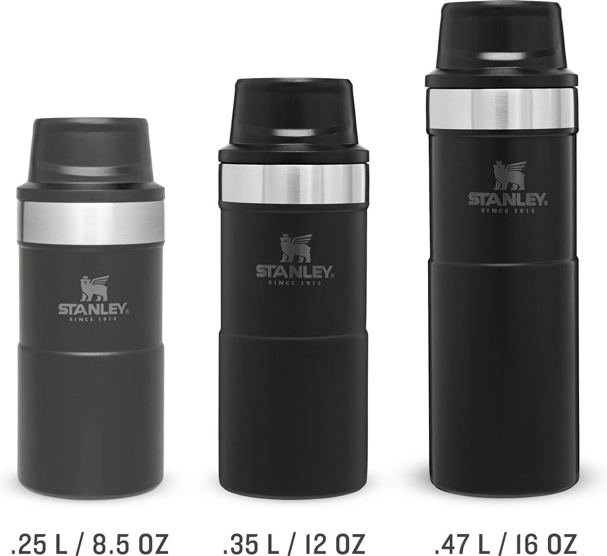 Stanley The Trigger-Action Travel Mug 0,25L - Thermosfles - Black 4 Stanley The Trigger-Action Travel Mug 0,25L - Thermosfles - Black - Afbeelding 4