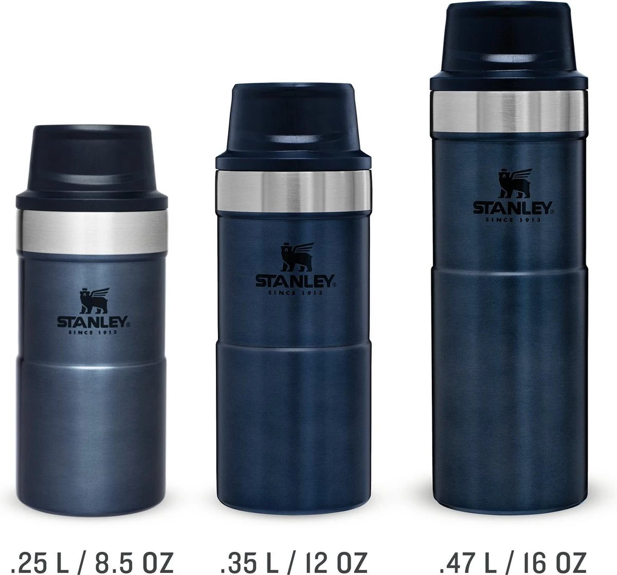 Stanley Classic Trigger-Action Thermosfles - 0.35L- Nightfall 15 Stanley Classic Trigger-Action Thermosfles - 0.35L- Nightfall - Afbeelding 15