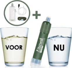 Merkloos Fllterwell Waterfilter - Survival - Zuiver & Schoon Drinkwater - Lichtgewicht - Water Filter - Outdoor - Hiking & Wandelen -Ketelwinkel 1200x1143