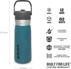 Stanley The IceFlow™ Flip Straw Water Bottle 0,65L - Thermosfles - Saffron -Ketelwinkel 1200x1173