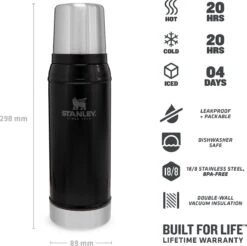 Stanley The Legendary Classic Bottle 0,75L - Thermosfles - Matte Black -Ketelwinkel 1200x1196 2