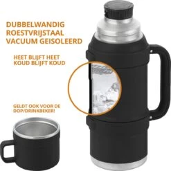 MacGyver RVS Thermoskan 1.5 Ltr – RVS Thermosbeker 0,55 Ltr - Langdurig Warm/koud - Zwart 15 MacGyver RVS Thermoskan 1.5 Ltr – RVS Thermosbeker 0,55 Ltr - Langdurig Warm/koud - Zwart -Ketelwinkel 1200x1198 12