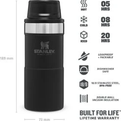 Stanley Trigger-Action Travel Mug 0.47L - Thermosfles - Matt Black -Ketelwinkel 1200x1198 8