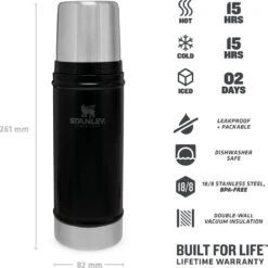 Stanley The Legendary Classic Bottle 0,47L - Thermosfles - Matte Black -Ketelwinkel 1200x1199 1