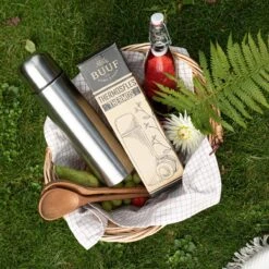 BUUF™️ Thermosfles 1 Liter - Isoleerfles - Thermosbeker - 24u/koud, 8u/warm - RVS - Zilver -Ketelwinkel 1200x1200 424