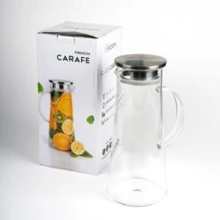 MÊZON® Schenkkan - Glazen Waterkan - Waterkaraf Voor Fruitwater - Multifunctionele Decanteer Karaf - Kan Met Deksel - 1.5L Capaciteit -Ketelwinkel 1200x1200 541