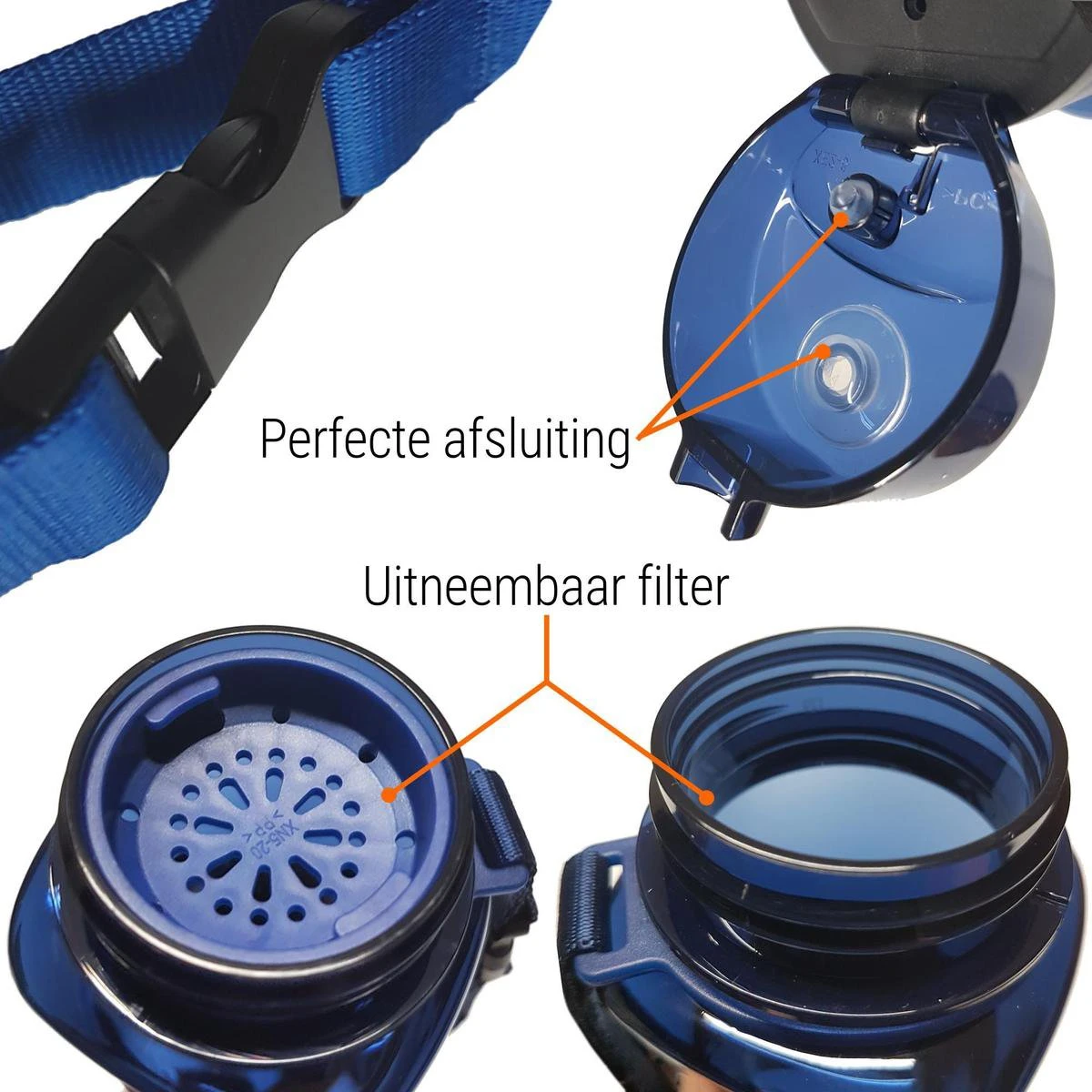 Drinkfles Herbruikbare Waterfles | 500 Ml Donker Blauw | Vaatwasserbestendig Drinkbus Bidon | King Mungo KMDF004 6 Drinkfles Herbruikbare Waterfles | 500 Ml Donker Blauw | Vaatwasserbestendig Drinkbus Bidon | King Mungo KMDF004 - Afbeelding 6