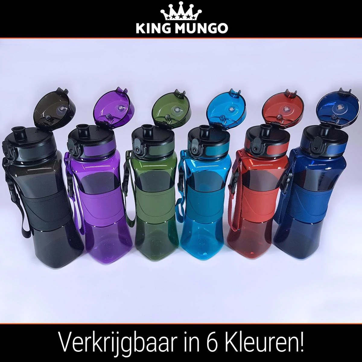 Drinkfles Herbruikbare Waterfles | 500 Ml Donker Blauw | Vaatwasserbestendig Drinkbus Bidon | King Mungo KMDF004 11 Drinkfles Herbruikbare Waterfles | 500 Ml Donker Blauw | Vaatwasserbestendig Drinkbus Bidon | King Mungo KMDF004 - Afbeelding 11