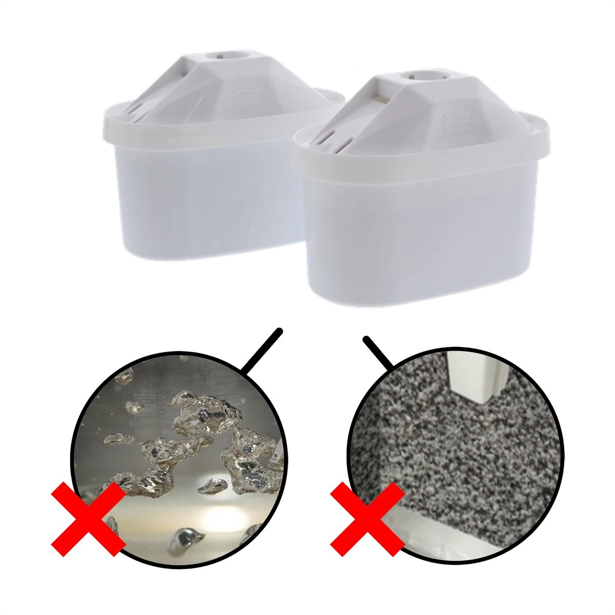 In Round Filterpatronen Geschikt Voor Brita Maxtra - 8 Waterfilters 2 In Round Filterpatronen Geschikt Voor Brita Maxtra - 8 Waterfilters - Afbeelding 2