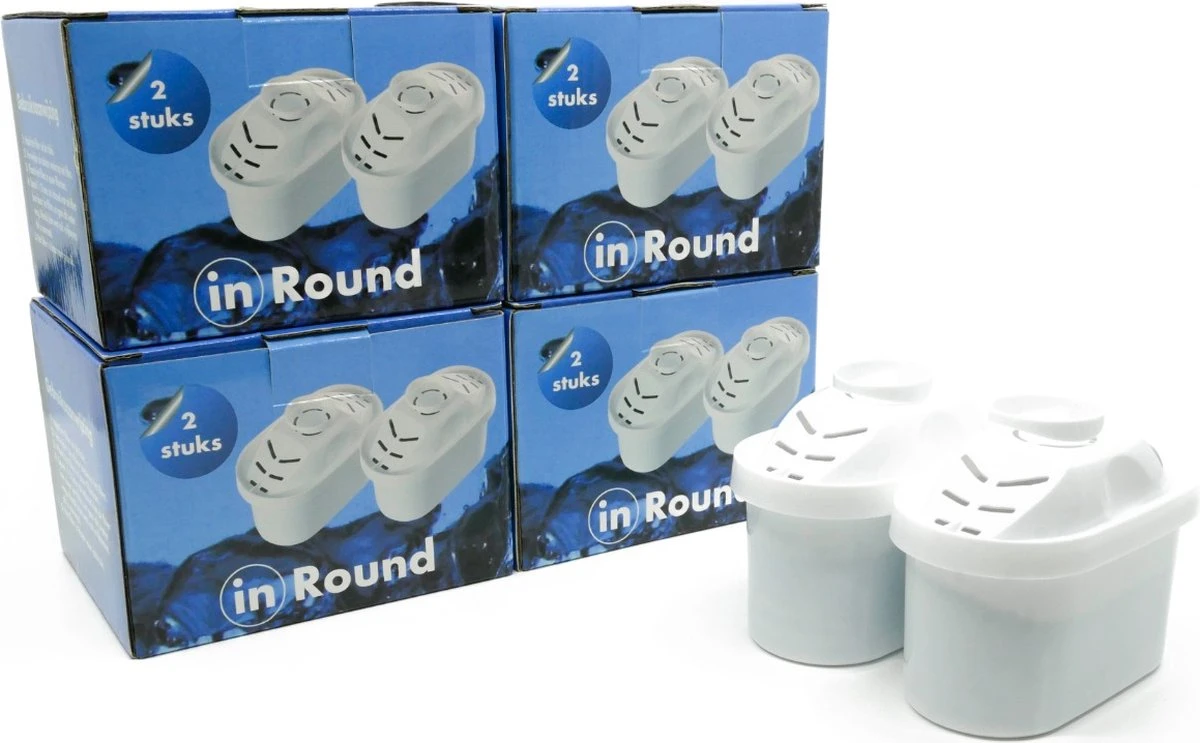 In Round Filterpatronen Geschikt Voor Brita Maxtra - 8 Waterfilters 1 In Round Filterpatronen Geschikt Voor Brita Maxtra - 8 Waterfilters