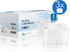 Aigostar Waterfilterpatronen Pure - 3 Stuks - Waterfilter - Filterpatronen - Brita Maxtra+ Compatible -Ketelwinkel 1200x898