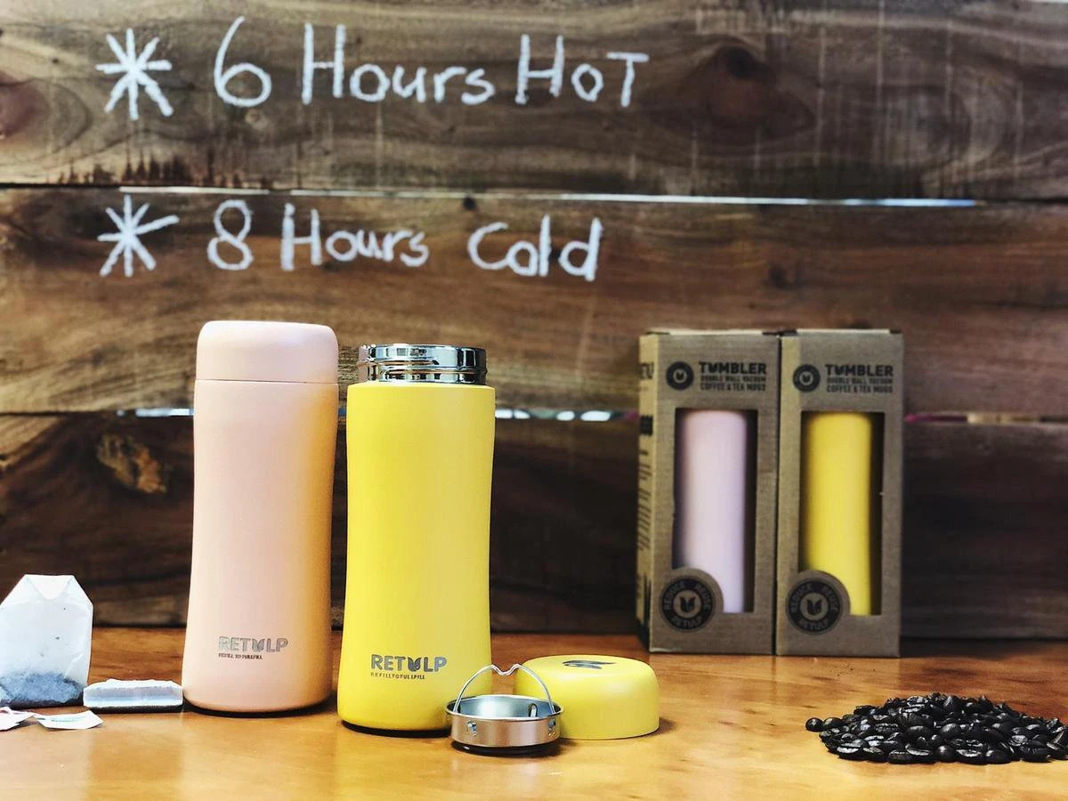 Retulp - Tumbler Thermosbeker – Champagne Pink – 300 Ml - Thermosfles - Roze 8 Retulp - Tumbler Thermosbeker – Champagne Pink – 300 Ml - Thermosfles - Roze - Afbeelding 8