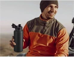 Thermosfles - Onyx Black - 1 Liter - Extra Dop Met Rietje & Drinktuit - Thermosflessen - Isoleerfles - BPA Vrij - Lekvrij - Thermoskan - Isoleerbeker - Thermosbeker 12 Thermosfles - Onyx Black - 1 Liter - Extra Dop Met Rietje & Drinktuit - Thermosflessen - Isoleerfles - BPA Vrij - Lekvrij - Thermoskan - Isoleerbeker - Thermosbeker -Ketelwinkel 1200x926