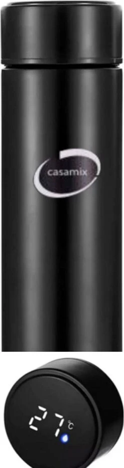 Merkloos Waterfles -Met Logo Casamix- Slimme Waterfles, Thermoskan (0,5L) Met LED Functie - Temperatuur Aflezen -Zwart - Thermosbeker - Isoleerfles - Thermoskan - Bidon Drinkfles - Koffiebeker - Drinkflessen - RVS - Smart Thermos -Ketelwinkel 320x1200 7