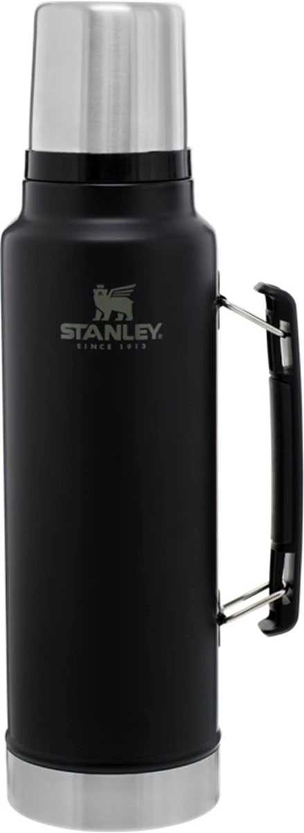 Stanley The Legendary Classic Bottle 1,00L - Thermosfles - Matte Black 16 Stanley The Legendary Classic Bottle 1,00L - Thermosfles - Matte Black - Afbeelding 16