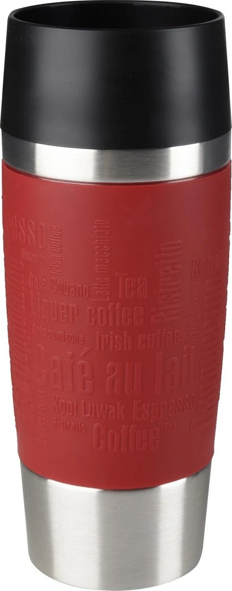 Tefal Travel Mug Thermobeker - 360 Ml - RVS/Rood 1 Tefal Travel Mug Thermobeker - 360 Ml - RVS/Rood