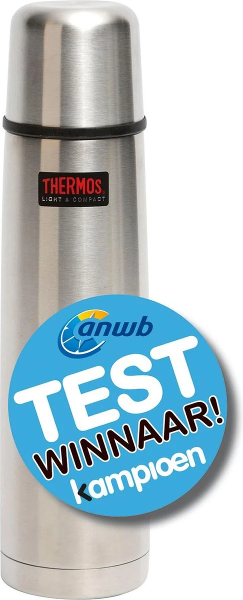 Thermos Isoleerfles - Thermax - 1 Liter - Zilver 2 Thermos Isoleerfles - Thermax - 1 Liter - Zilver - Afbeelding 2