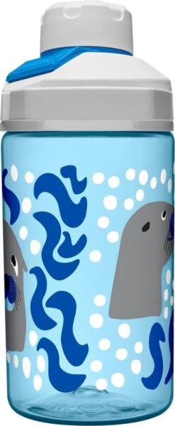 CamelBak Chute Mag Kids - Drinkfles - 400 Ml - Blauw (Curious Sea Lions) -Ketelwinkel 494x1200 1