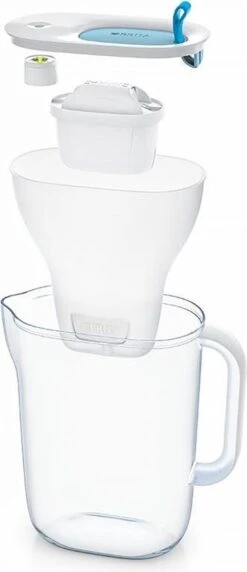 BRITA - Waterfilterkan Style Cool - Blauw - 2,4L + 3 MAXTRA+ Waterfilterpatronen -Ketelwinkel 518x1200