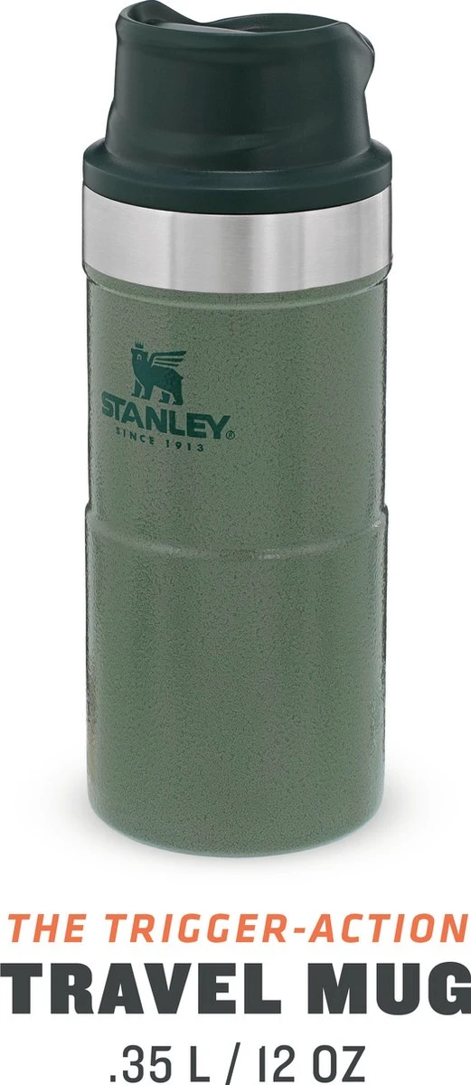 Stanley Trigger-Action Travel Mug 0.35L - Thermosfles - Hammertone Green 20 Stanley Trigger-Action Travel Mug 0.35L - Thermosfles - Hammertone Green - Afbeelding 20