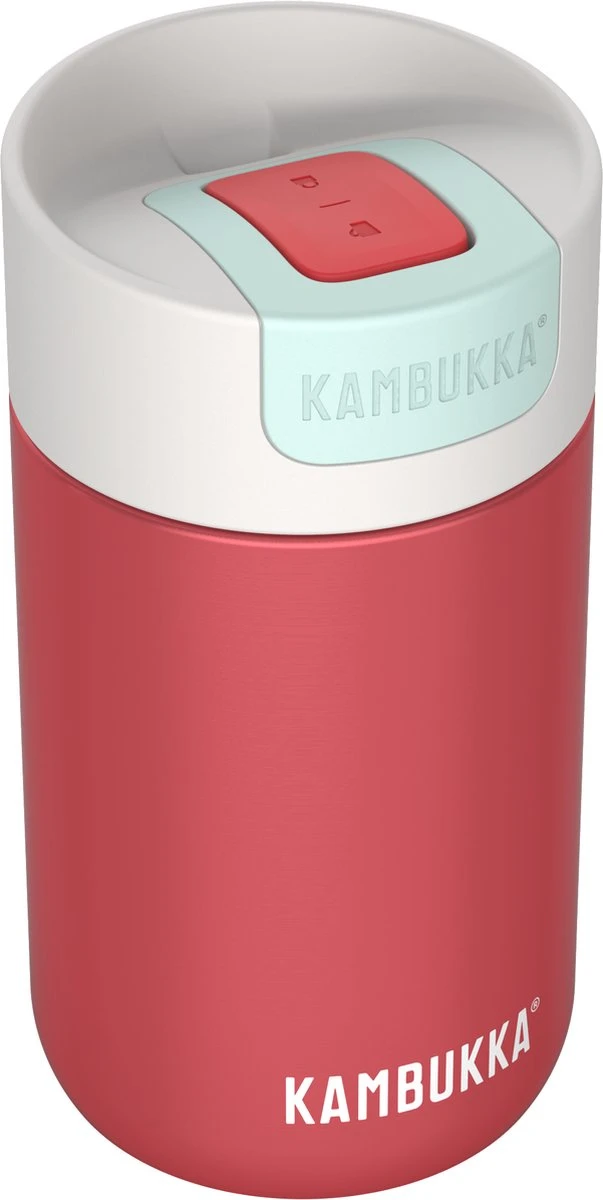 Kambukka Olympus Thermosbeker 300 Ml - Makkelijk Reinigen - Lekvrije Koffiebeker - RVS - Cherry Cake 1 Kambukka Olympus Thermosbeker 300 Ml - Makkelijk Reinigen - Lekvrije Koffiebeker - RVS - Cherry Cake