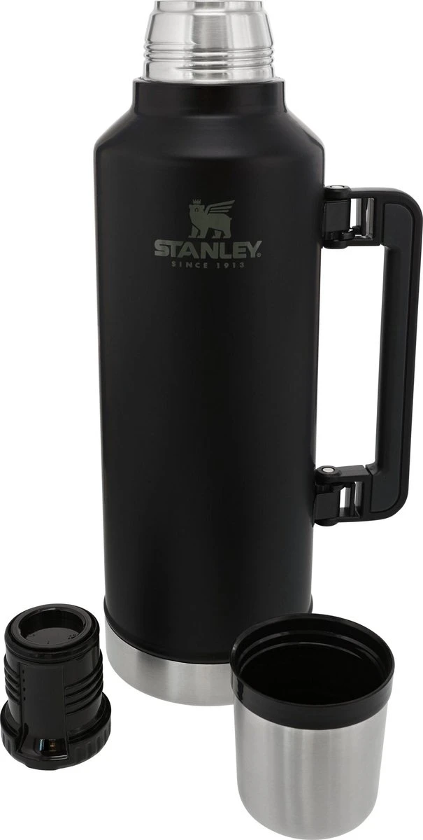 Stanley The Legendary Classic Bottle 2.3L Matte Black Pebble 3 Stanley The Legendary Classic Bottle 2.3L Matte Black Pebble - Afbeelding 3