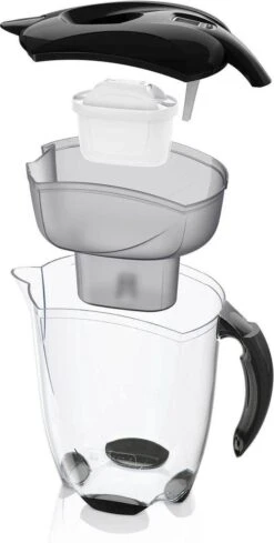 BRITA - Waterfilterkan Elemaris - Zwart - 3,5L - Inclusief 1 Maxtra+ Waterfilterpatroon 15 BRITA - Waterfilterkan Elemaris - Zwart - 3,5L - Inclusief 1 Maxtra+ Waterfilterpatroon -Ketelwinkel 606x1200
