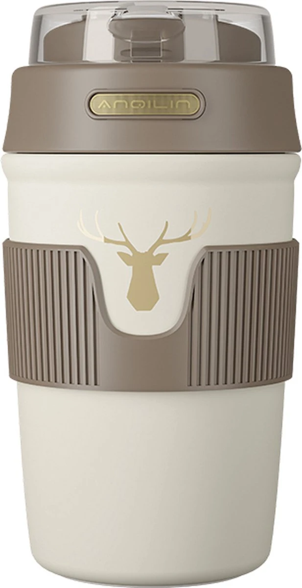 Floraweg Cup - Drinkbeker To GO- Lekvrij Dubbelwandig ,RVS 316, Thermosbeker Koffiebeker- Koffie En Thee - 400ml Zwart 2 Floraweg Cup - Drinkbeker To GO- Lekvrij Dubbelwandig ,RVS 316, Thermosbeker Koffiebeker- Koffie En Thee - 400ml Zwart - Afbeelding 2