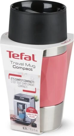 Tefal Compact Travel Mug Compact Thermosfles - 0,3 L - Koraal -Ketelwinkel 653x1200
