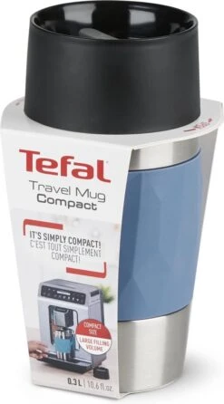 Tefal Compact Travel Mug Compact Thermosfles - 0,3 L - Blauw -Ketelwinkel 664x1200