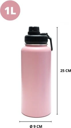 Thermosfles - Pastel Pink - 1 Liter - Extra Dop Met Rietje & Drinktuit - Thermosflessen - Isoleerfles - BPA Vrij - Lekvrij - Thermosfles 1 Liter - Isoleerfles 1 Liter - Thermoskan - Isoleerbeker - Thermosbeker 15 Thermosfles - Pastel Pink - 1 Liter - Extra Dop Met Rietje & Drinktuit - Thermosflessen - Isoleerfles - BPA Vrij - Lekvrij - Thermosfles 1 Liter - Isoleerfles 1 Liter - Thermoskan - Isoleerbeker - Thermosbeker -Ketelwinkel 666x1200 1