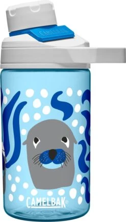 CamelBak Chute Mag Kids - Drinkfles - 400 Ml - Blauw (Curious Sea Lions)