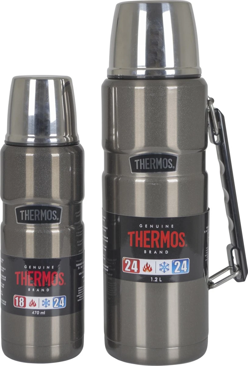 Thermos - Isoleerfles - King - Thermax - Grijs 5 Thermos - Isoleerfles - King - Thermax - Grijs - Afbeelding 5