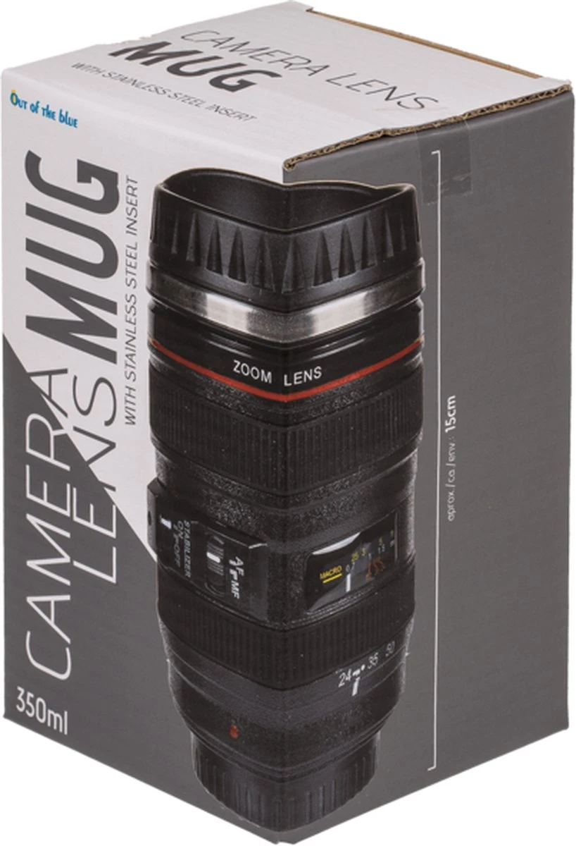 Out Of The Blue Camera Lens Mok 13,5x8cm Thermosbeker 4 Out Of The Blue Camera Lens Mok 13,5x8cm Thermosbeker - Afbeelding 4