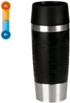 Emsa Thermosbeker Travel Mug Zwart 360 Ml -Ketelwinkel 818x1200