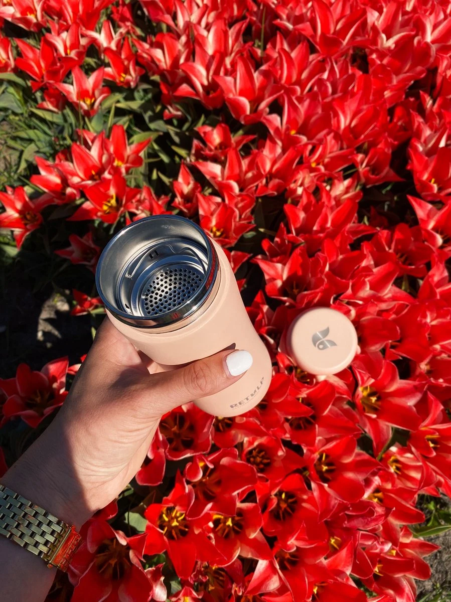 Retulp - Tumbler Thermosbeker – Champagne Pink – 300 Ml - Thermosfles - Roze 4 Retulp - Tumbler Thermosbeker – Champagne Pink – 300 Ml - Thermosfles - Roze - Afbeelding 4