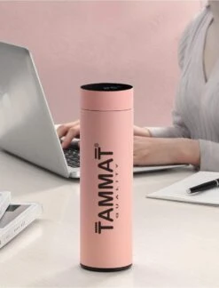 Slimme Thermosfles Met LCD Temperatuur Display - Curver Isolatiefles 500 ML - Rubber Coating - Dubbelwandige Thermosfles - Thermosbeker - Isoleerfles - Thermoskan - Travel Mug - Bidon Drinkfles - Koffiebeker - Drinkflessen - RVS - Smart Thermos -Ketelwinkel 915x1200