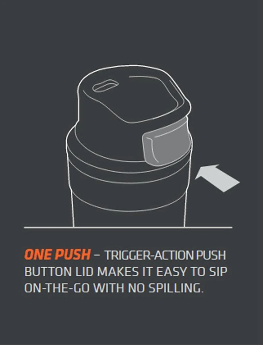 Stanley Classic Trigger-Action Thermosfles - 0.35L- Nightfall 5 Stanley Classic Trigger-Action Thermosfles - 0.35L- Nightfall - Afbeelding 5
